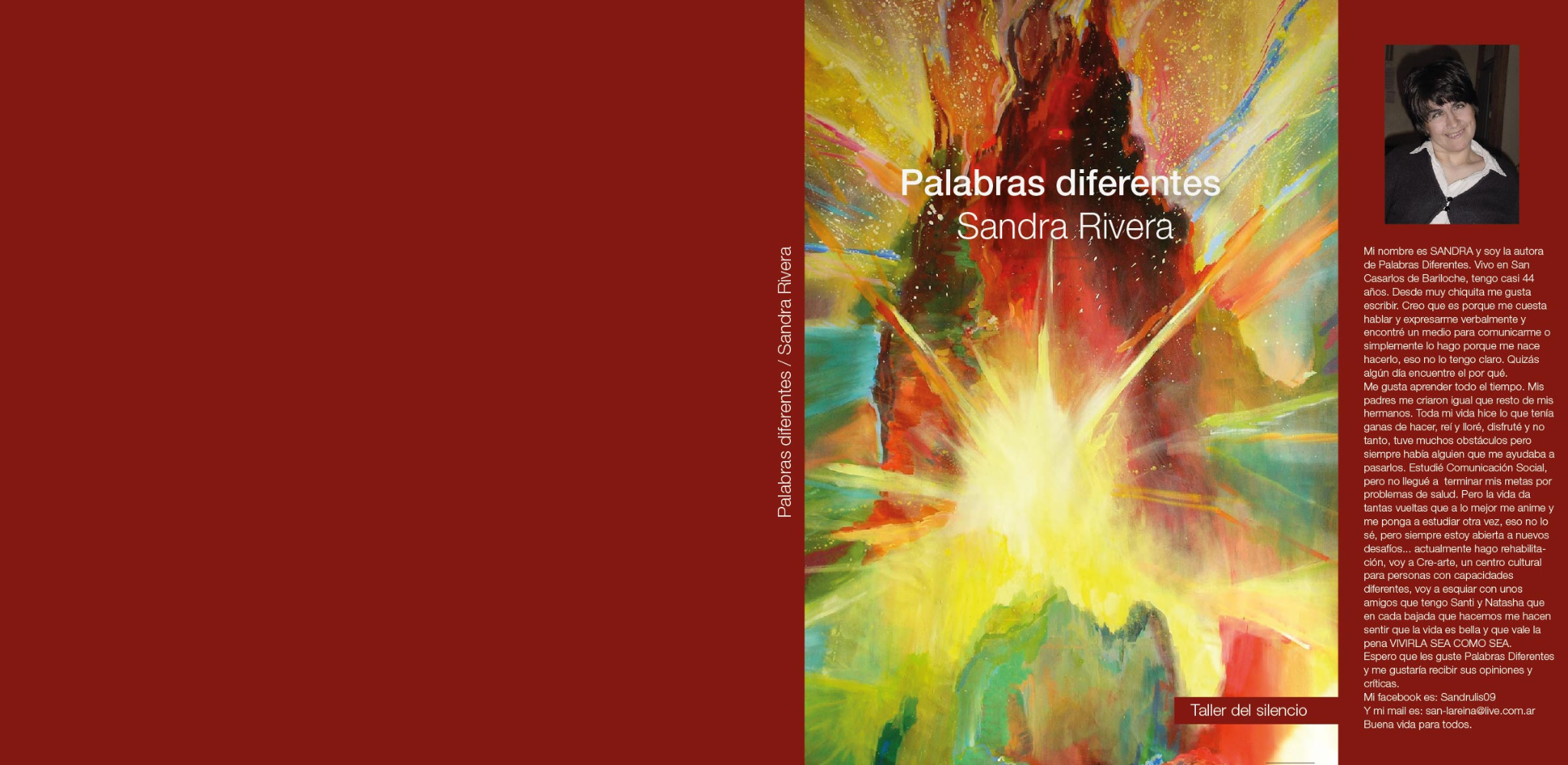Portada original de Palabras diferentes, de Sandra Rivera